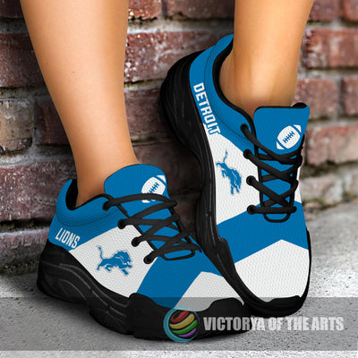 Colorful Logo Detroit Lions Chunky Sneakers