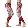 Boho Detroit Red Wings Leggings With Fantastic Art