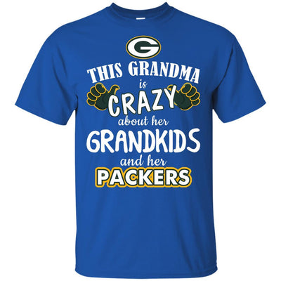 Funny This Grandma Is Crazy About Her Grandkids And Her Packers T Shirts