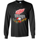 Snoopy Christmas Detroit Red Wings T Shirts