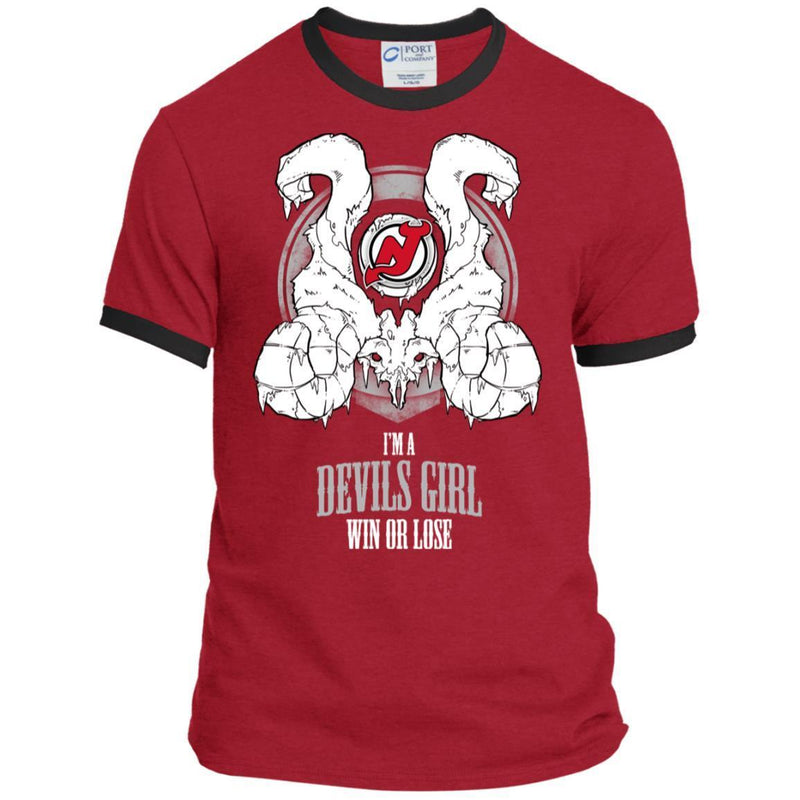New Jersey Devils Girl Win Or Lose T Shirts