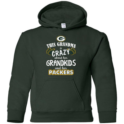 Funny This Grandma Is Crazy About Her Grandkids And Her Packers T Shirts