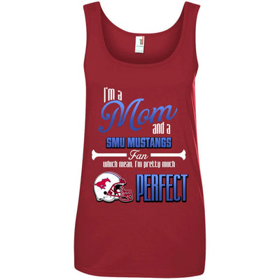 Cool Pretty Perfect Mom Fan SMU Mustangs T Shirt