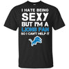 I Hate Being Sexy But I'm Fan So I Can't Help It Detroit Lions Royal T Shirts