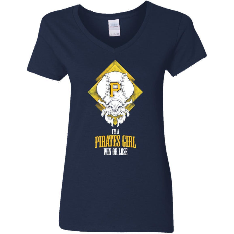 Pittsburgh Pirates Girl Win Or Lose T Shirts