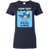 Look Out Shark Pug Is Coming T Shirts