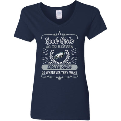 Good Girls Go To Heaven Philadelphia Eagles Girls T Shirts