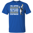 I Will Support Everywhere Navy Midshipmen T Shirts