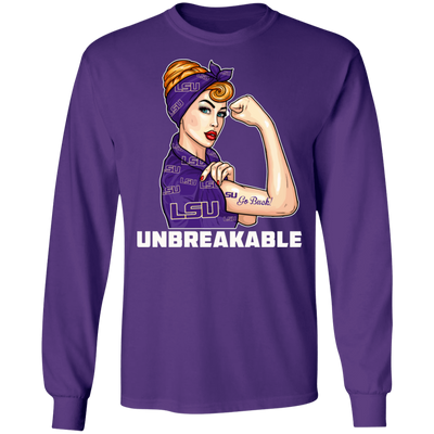 Beautiful Girl Unbreakable Go LSU Tigers T Shirt