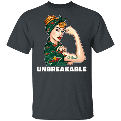 Beautiful Girl Unbreakable Go Minnesota Wild T Shirt