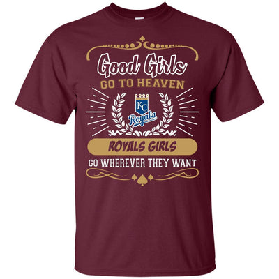 Good Girls Go To Heaven Kansas City Royals Girls T Shirts