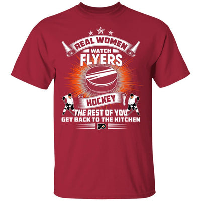 Funny Gift Real Women Watch Philadelphia Flyers T Shirt