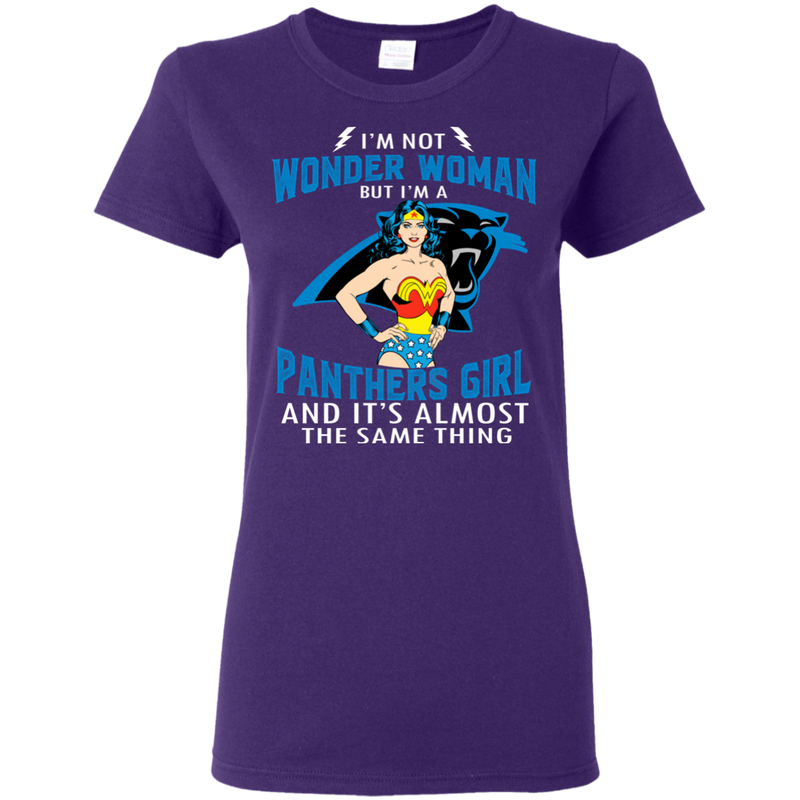 I'm Not Wonder Woman Carolina Panthers T Shirts