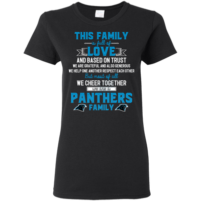 We Are A Carolina Panthers Family T Shirt