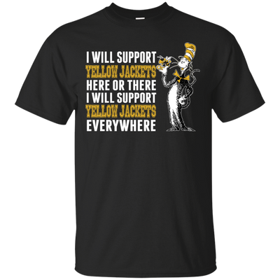 I Will Support Everywhere Georgia Tech Yellow Jackets T Shirts