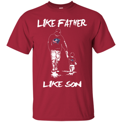 Happy Like Father Like Son Columbus Blue Jackets T Shirts