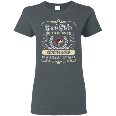 Good Girls Go To Heaven Arizona Coyotes Girls T Shirts