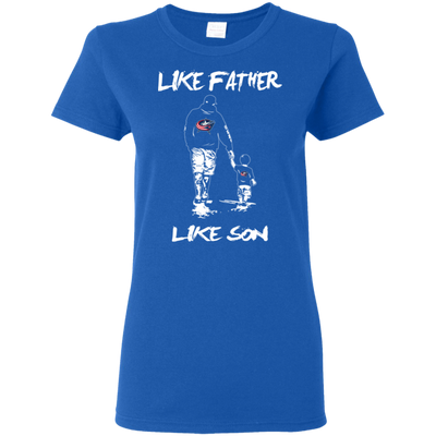 Happy Like Father Like Son Columbus Blue Jackets T Shirts