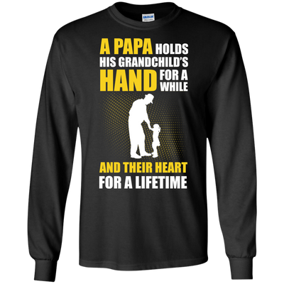 A Papa Holds His Grandchild's Hand