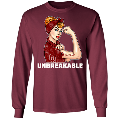 Beautiful Girl Unbreakable Go Oklahoma Sooners T Shirt