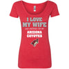 I Love My Wife And Cheering For My Arizona Coyotes T Shirts