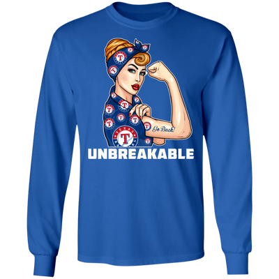 Beautiful Girl Unbreakable Go Texas Rangers T Shirt