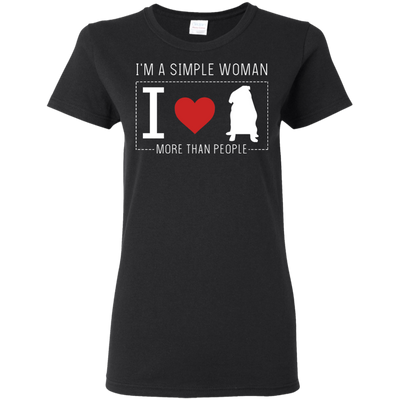 I'm A Simple Woman - Pug T Shirts