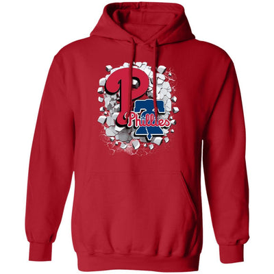 Colorful Earthquake Art Philadelphia Phillies T Shirt