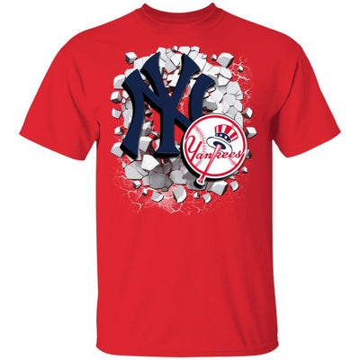 Colorful Earthquake Art New York Yankees T Shirt