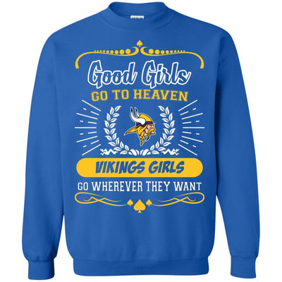 Good Girls Go To Heaven Minnesota Vikings Girls T Shirts