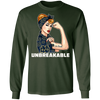 Beautiful Girl Unbreakable Go Notre Dame Fighting Irish T Shirt