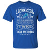 She Will Do It Twice And Take Pictures Detroit Lions T Shirt