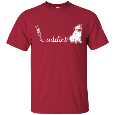 Addict Pug T Shirts