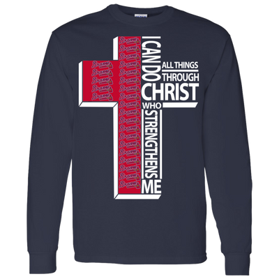 Gorgeous I Can Do All Things Through Christ Atlanta Braves T Shirts