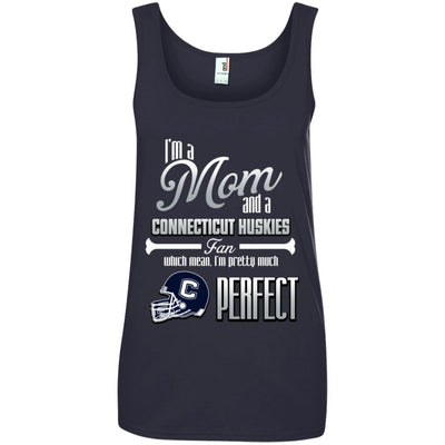 Cool Pretty Perfect Mom Fan Connecticut Huskies T Shirt