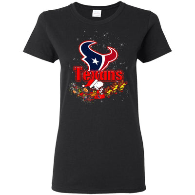 Snoopy Christmas Houston Texans T Shirts