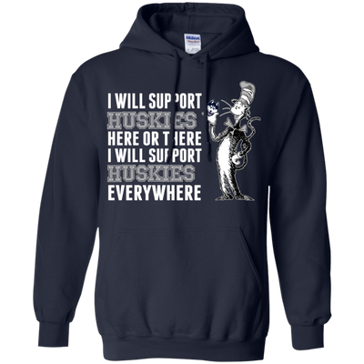 I Will Support Everywhere Connecticut Huskies T Shirts