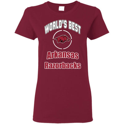 Amazing World's Best Dad Arkansas Razorbacks T Shirts