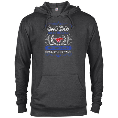 Good Girls Go To Heaven SMU Mustangs Girls T Shirts