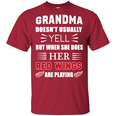 Grandma Doesn't Usually Yell Detroit Red Wings T Shirts