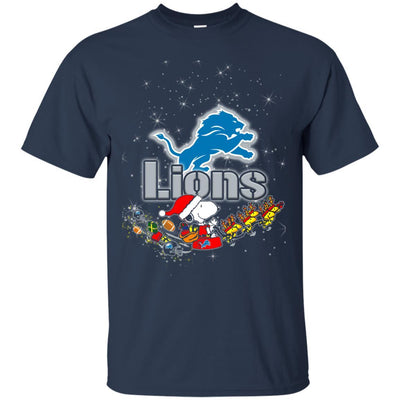 Snoopy Christmas Detroit Lions T Shirts
