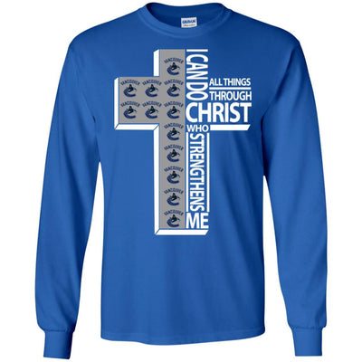 Gorgeous I Can Do All Things Through Christ Vancouver Canucks T Shirts