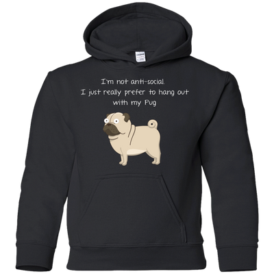 I'm Not Anti-Social Pug T Shirts