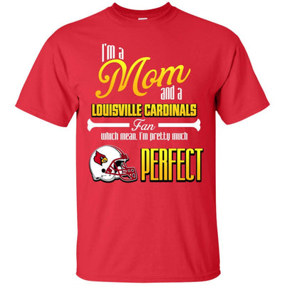 Cool Pretty Perfect Mom Fan Louisville Cardinals T Shirt