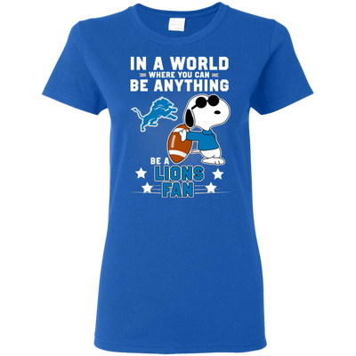 Love To Be A Detroit Lions Fan T Shirt