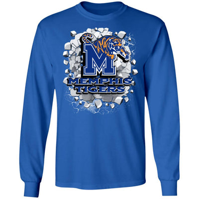 Colorful Earthquake Art Memphis Tigers T Shirt