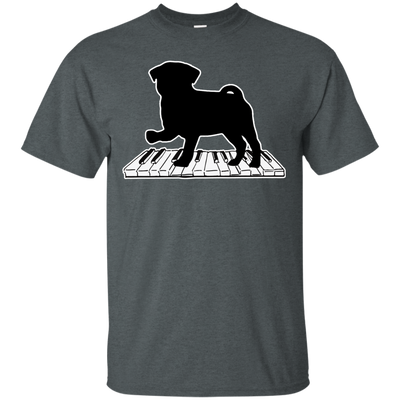 Pug Playing Piano Music T Shirts