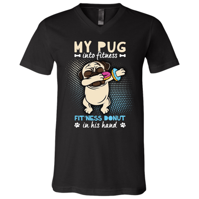 My Pug Into Fitness Donut Pug T Shirts