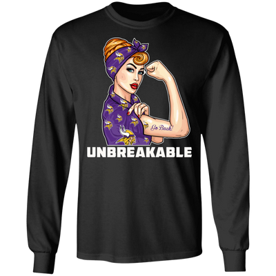 Beautiful Girl Unbreakable Go Minnesota Vikings T Shirt