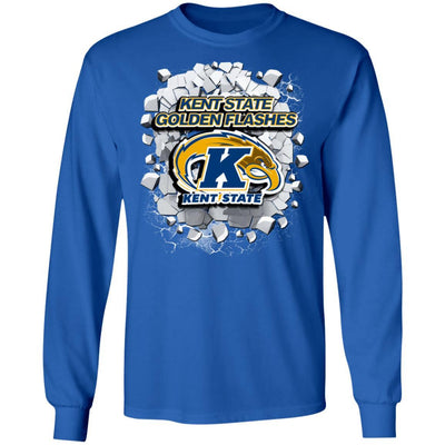 Colorful Earthquake Art Kent State Golden Flashes T Shirt